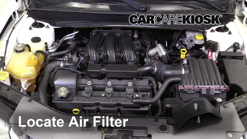 2010 Chrysler Sebring LX 2.7L V6 Sedan (4 Door) Air Filter (Engine)